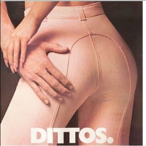 1970s baby blue dittos bell bottoms